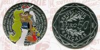 Frankreich France 50 Euro Farbmünze Colorized 2022 Asterix Amour Stempelglanz im Originalfolder