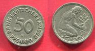 BRD Bundesrepublik Deutschland, FRG, Germany 50 Pfennig Bank Deutscher Länder Fehlprägung Mint Error Mule -