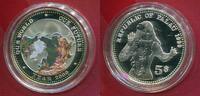 Palau 5 Dollars Silbermünze mit Farbauflage Unsere Welt - Unsere Zukunft (Our World - Our Future) -