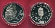 Ungarn 2000 Forint Silbermünze Millenium -