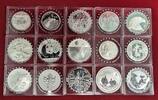Australien, China, Kanada, USA etc. 15 Silbermünzen Set Fabulous 15 Set -
