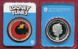 Samoa 5 Dollars Silbermünze 2022 Looney Tunes - Daffy Duck (1 oz, m. Farbauflage) PP in Coincard