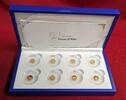 Cook Islands 8 x 5 Dollar Minigoldmünzen 2021 Diana - Princess of Wales - Stationen ihres Lebens - k