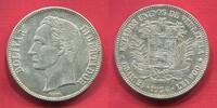 United States of Venezuela 5 Bolivares 1936 Simon Bolivar Last year of mintage letzes prägejahr fast