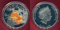 Cook-Islands, Cook-Inseln 10 Dollars Silbermünze mit Farbapp. & Nano-Chip Nano Space - Exploration of the Universe - -