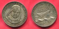 Germany Deutschland Weimarer Republik Silver Medal Silbermedaille 1928-DATED Erster Ost-West Ozean Flug 13.April 1928 Preuss Staatsmünze vz-prfr....