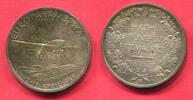 Germany Deutschland Weimarer Republik Silver Medal Silbermedaille 1928-DATED Erster Ost-West Ozean Flug H.Köhl, Hünefeld, Fitzmaurice vz-prfr. vo...