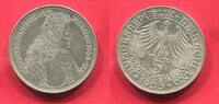 Bundesrepublik Deutschland 5 DM Gedenkmünze Silber 300. Geburtstag Ludwig Wilhelm Markgraf v. Baden sog. Türkenlouis -