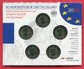 BRD 5 x 2 Euro Gedenkmünzen 50 Jahre Kniefall von Warschau -