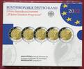 Deutschland, BRD 5 x 2 Euro Gedenkmünzen 35 Jahre Erasmus-Programm -