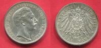 3 Mark Silbermünze 1912 A Preußen Deutsches Reich Wilhelm II. - König von Preußen prfr. min Haarlinien