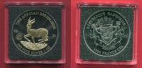 Gabun 1000 Francs CFA Silbermünze Springbock (1 oz, 24-karätige Goldverfeinerung) -