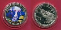 Palau 1 Dollar Cu-Ni-Münze Marine-Life Protection - Leuchtqualle (m. Farbapplikation) -