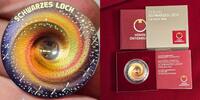 Österreich Austria 20 Euro Silber Silver 2022 Faszination Universum Schwarzes Loch Black Hole Polier