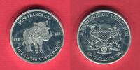 Tschad 5000 Francs CFA 1 Unze Silber Mandala Warthog - Warzenschwein -