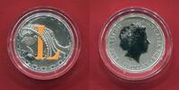 Australien Australia 1 Dollar Silbermünze teilcoloriert Alphabet-Collection - Buchstabe L / Letter L -