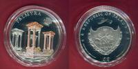 Palau 5 Dollars Silbermünze teilcoloriert World of Wonders - Palmyra -