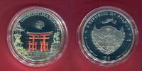 Palau 5 Dollars Silbermünze teilcoloriert World of Wonders - Itsukushima Shrine -
