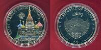 Palau 5 Dollars Silbermünze teilcoloriert World of Wonders - St.Basil's Cathedral -