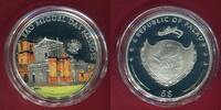 Palau 5 Dollars Silbermünze teilcoloriert World of Wonders - Sao Miguel das Missoes -