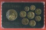 San Marino Kursmünzensatz 1 Cent - 2 Euro plus Medaille Kursmünzen mit 24 Karat Vergoldung - Prestige Cointset -