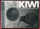 Neuseeland 1 Dollar Silbermünze Kiwi (Specimen, 1 oz) -