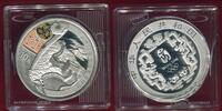 China 10 Yuan Silbermünze mit Farbapplikation Olympische Spiele 2008 Peking - Chinesische Mauer -