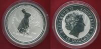 Australien Australia 10 Dollars 10 Unzen Ounces Silver Lunar I. Year of the Rabbit Jahr des Hasen -