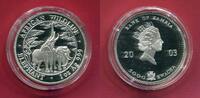 Sambia Zambia 5000 Kwacha Silbermünze African Wildlife - Elefant, Elephant (1 oz) -
