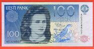 100  Krooni Banknote 1991 Estland estonia Lydia Koidula Kassenfrisch Siehe original Scan