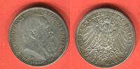 Deutsches Reich 3 Mark, Silbermünzen Luitpold Prinz Regent von Bayern (1821-1911) 90. Geburtstag -