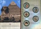 Salomon-Inseln, Salomonen 10 x 2 Dollars Silber coloriert & teilvergoldet Die Faszination des Alten Ägyptens -
