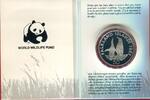 Falkland-Inseln 50 Pence Silbermünze 25 Jahre WWF - Königspinguin -
