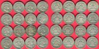 USA 16 x 1/2 Dollar Kursmünzen Franklin circulation coins Lot -