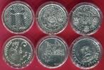 Tschechien Lot 6 Münzen Silbergedenkmünzen div. Jahre 6 x 200 Kronen Lot verschiedene Motive Stempelglanz in Kapseln