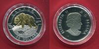 Kanada 10 Dollars Silbermünze Faszination Kanada - Grizzly (mit 24-karätiger Teilvergoldung) -