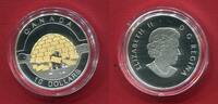 Kanada 10 Dollars Silbermünze Faszination Kanada - Iglu (mit 24-karätiger Teilvergoldung) -