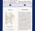 Liberia 12 Dollars Gold 1/50 Unze 2008 Kollektion Europas Gold - Slowenien - Drachenbrücke PP im Folder OVP