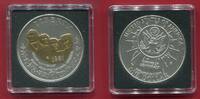 USA 1 Dollar Silbermünze Liberty - 50 Jahre Mount Rushmore & Teilvergoldung -