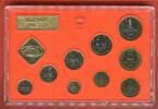 UdSSR Russland Russia Kursmünzensatz 1 Kopeke - 1 Rubel Leningrad Mint BU OVP -