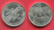 Bundesrepublik Deutschland, Germany FRG 5 DM Gedenkmünze Silber Germanisches Museum in Nürnberg Adlerfibel Erhaltung -