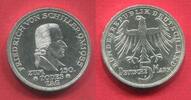 Bundesrepublik Deutschland, Germany FRG 5 DM Silber Gedenkmünze 150. Todestag von Friedrich von Schiller -