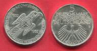 Bundesrepublik Deutschland, Germany FRG 5 DM Gedenkmünze Silber Germanisches Museum in Nürnberg Adlerfibel Erhaltung -