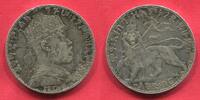 Äthopien Ethiopia 1 Birr Taler Thaler Kaiser Menelik II 1889 - 1913 Löwe von Lion of Juda -
