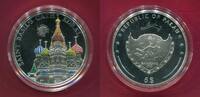 Palau 5 Dollars Silbermünze World of Wonders-Serie - Basilius-Kathedrale St. Basil's Cathedral -