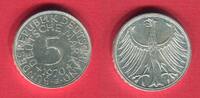 Bundesrepublik Deutschland 5 DM Silber Kursmünze Silberadler - Prägestätte Karlsruhe -