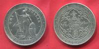 Great Britain Hong Kong Trade $ Dollar Handelsdollar Hong Kong Multilingual Issue Bombay Mint 8 over 7 Variety ! -