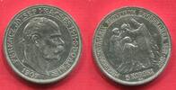Ungarn K u.K Monarchie Österreich 5 Koruna Kronen Franz Joseph I. Krönung König von Ungarn 40 Jahre 1867 - 1907 Kremnitz -