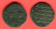 Follis 914-919 n. Chr. Byzanz Constantin VII. und Zoe ss