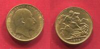 England Great Britain UK Sovereign, 1 Pfund Gold Edward VII. St. Georg -